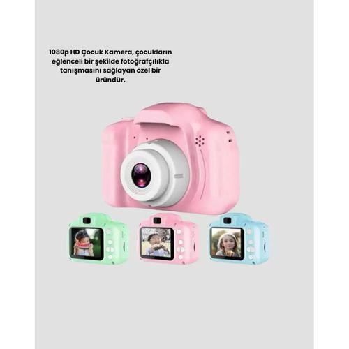 8mp Mini Çocuk Fotoğraf Makinesi – Pembe Ses Kaydı Özellikli