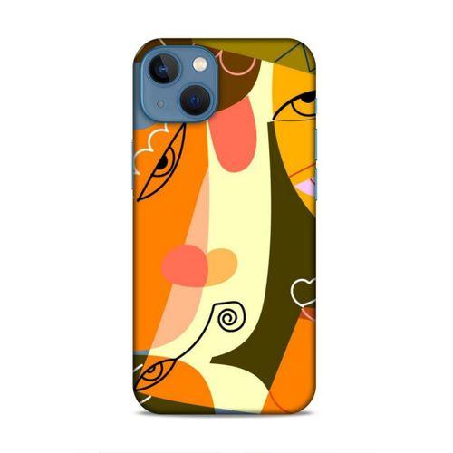 Apple iPhone 13 Mini Uyumlu Kılıf Face'X 48 Bumper Kılıf Karakalem