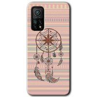 BeRa Aksesuar Xiaomi Mi 10T Kılıf Baskılı Kapak - Mandala Retro +Tam Kaplayan Mat Seramik