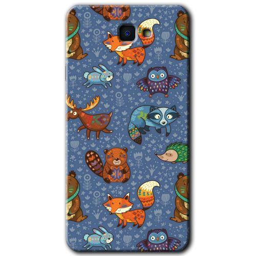 MRCİLETİSİM MRCİLETİSİM Samsung Galaxy J7 Prime Kılıf HD Desen Baskılı Arka Kapak + Temperli Cam - Animals Funny