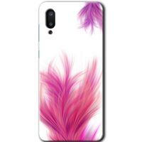 Galaxy A02 Kılıf HD Desen Baskılı Arka Kapak - Pembe Tüy + Kırılmaz Cam