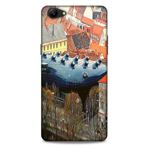Oppo A79 Kılıf Dünya Mimarisi (32) Soft Silikon Kılıf Kunsthaus Müzesi Avusturya