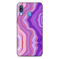 Mermer Desenli (46) Tema Core Armor Kılıf Lavanta Samsung Galaxy A40 Kılıf