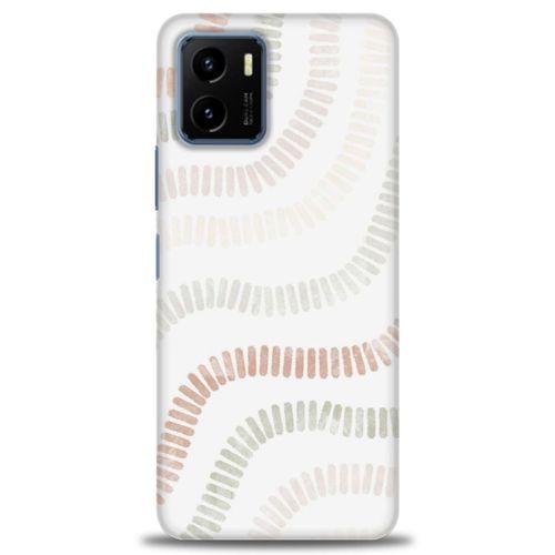 Vivo Y21 Kılıf HD Baskılı Kılıf - Renkli Mozaik + Tam Ekran Koruyucu