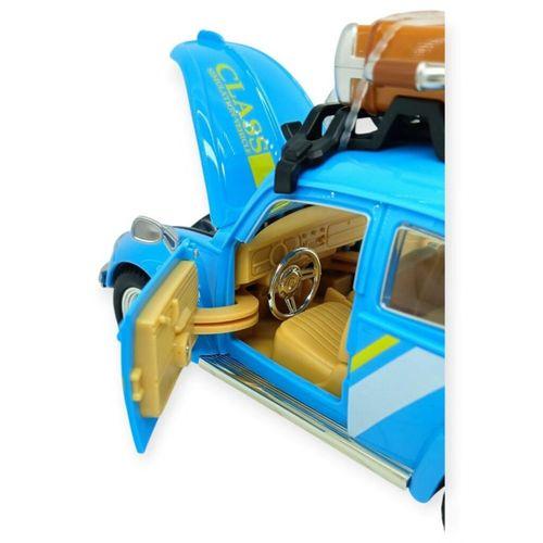 Tatil Serisi - Sesli Işıklı Vosvos Araba 18 cm - Mavi