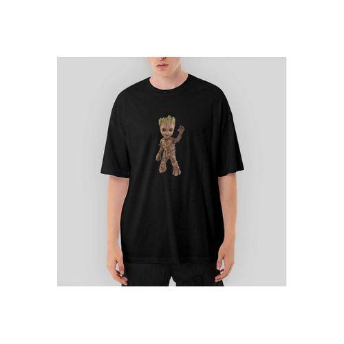 Groot Baby Oversize Siyah Tişört