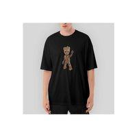 Groot Baby Oversize Siyah Tişört