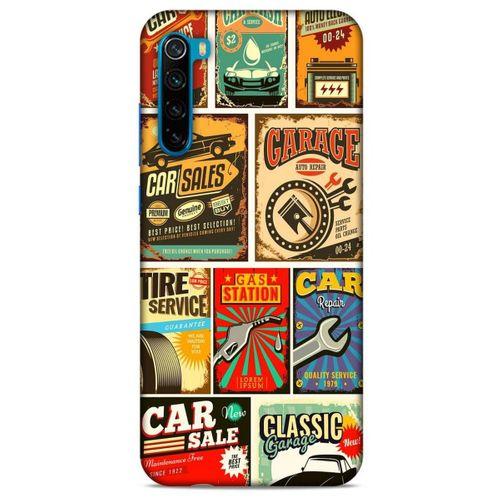 Retro (19) Desen Kılıfları Renkli Xiaomi Redmi Note 8T Kılıf