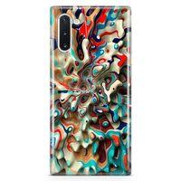 Samsung Galaxy Note 10 Kılıf Mermer Cam Göbeği Arka Kapak Koruma Desenli Full Koruyucu