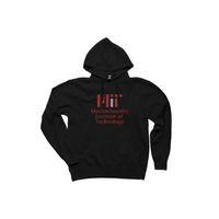 Massachusetts Institute Of Technology Logo Siyah Kapşonlu Sweatshirt Hoodie