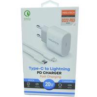 20W PD TYPE-C To İphone Şarj Aleti Megatech CC22-PD3