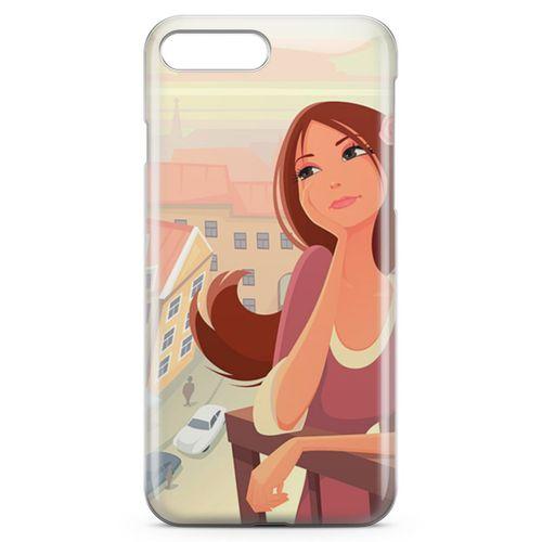 Apple iPhone 7 Plus Kılıf Balkonda Hayaller Arka Kapak Koruma Desenli Full Koruyucu
