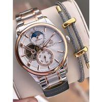 Bigotti Otomatik Ve Kurmalı Çelik Karatma Ve Renk Atma Yapmaz 5 Atm Erkek Kol Saati EBG.10683.5