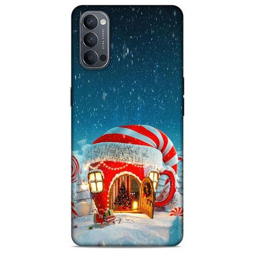 Oppo Reno 4 Kılıf Snowix (1) Kılıfı Kırmızı Beyaz