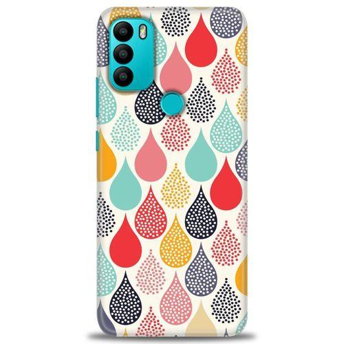 General Mobile GM 21 Plus Kılıf HD Baskılı Kılıf - Renk Damlaları + Tam Ekran Koruyucu