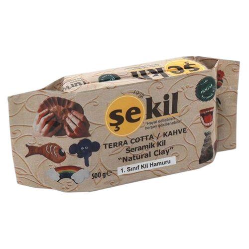 ŞEKİL KAHVERENGİ 500 GR SERAMİK HAMURU