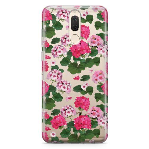 Huawei Mate 10 Lite Kılıf Sardunya Çiçeği Arka Kapak Koruma Desenli Full Koruyucu