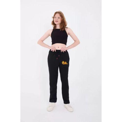 Pilelistore Üç İplik Baskılı Eşofman Pantolon - Siyah