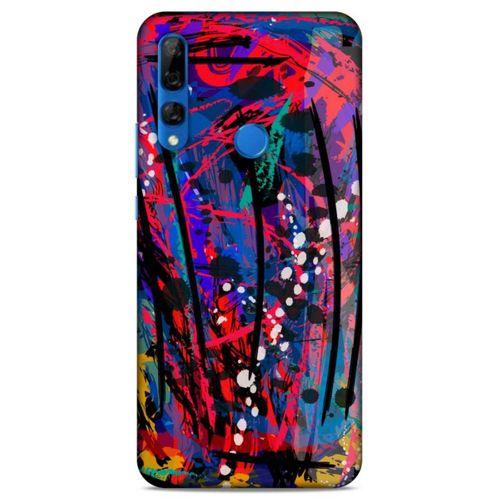 Lopard Huawei Y9 Prime 2019 Uyumlu Kılıf Soyut Sanat (46) Desenli Core Armor Kılıf