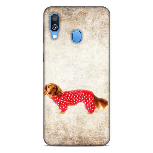 Samsung Galaxy A40 Kılıf Köpek Kıyafetleri (30) Silicone Case Dacshund Pijama