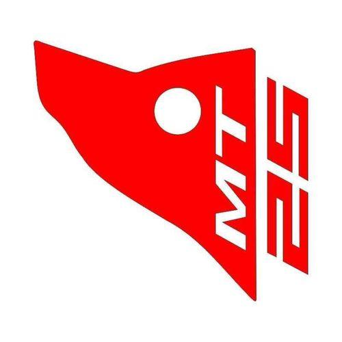 YAMAHA Yamaha Mt-25 Uyumlu Kırmızı Siperlik Sticker Set
