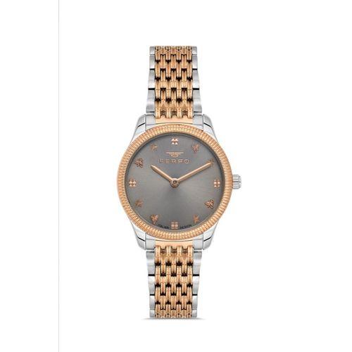 Ferro FL21512AWT-E4 Quartz Çelik Rose/Gri 30 mm Kadın Kol Saati