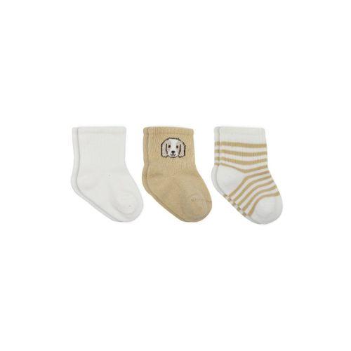 Bistyle Bistyle Dog Boy 3'lü Penye Soket Çorap 10134 Ekru