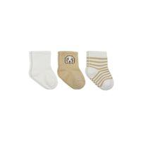 Bistyle Bistyle Dog Boy 3'lü Penye Soket Çorap 10134 Ekru