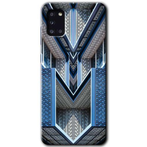 Potkal Hediye Fabrikası Samsung Galaxy A31 Kılıf HD Desen Baskılı Arka Kapak - Retro Building