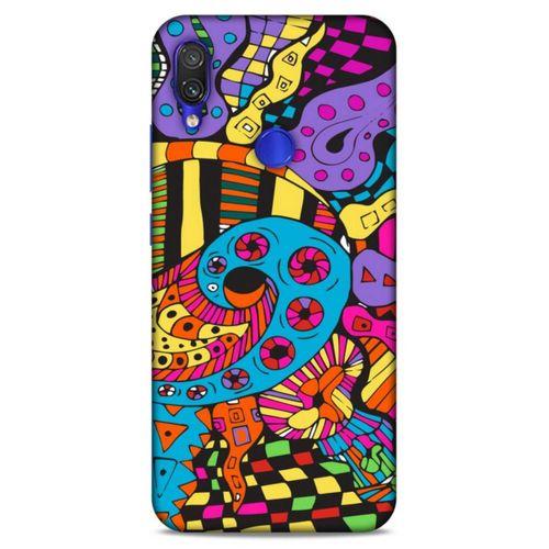 Lopard Xiaomi Redmi Note 7 Uyumlu Kılıf Soyut Sanat (23) Baskılı Ultra Koruma Kılıfı