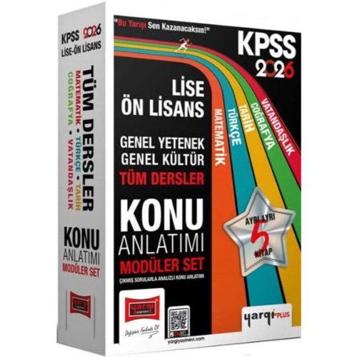 2026 KPSS Lise Ön Lisans GK GY Tüm Dersler Konu Anlatımı Modüler Set Yargı Yayınları