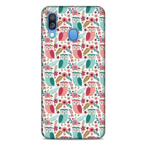 Baykuşlar (19) Desenli Silikon Kapak Telefon Kabı Samsung Galaxy A40 Kılıf