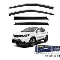 Nissan Qashqai Niken Kromlu Cam Rüzgarlığı 4lü Set 2014 2020
