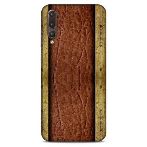 Huawei P20 Pro Kılıf Patchwork (24) Darbe Emici Kılıf Kahve Sarı