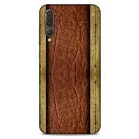 Huawei P20 Pro Kılıf Patchwork (24) Darbe Emici Kılıf Kahve Sarı