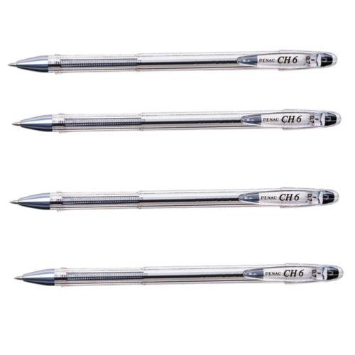 PENAC TÜKENMEZ CH6 SİYAH 1.0 mm ( Dört Adet )