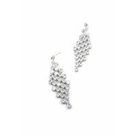 Zirkon Taşlı Küpe - Gümüş