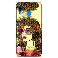 Lopard Samsung Galaxy A30 Uyumlu Kılıf Sürreal Yüzler ♀ (18) Telefon Kılıfları Desenli