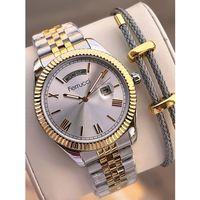 Ferrucci Nişan Ve Takım Elbiselere Özel Takvimli Kadran 2 Yıl Garantili Spor Erkek Kol Saati J3623.4