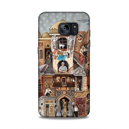 Samsung Galaxy S7 Edge Uyumlu Kılıf Azarbaijan (49) Ultra Silikon Kılıf Şehir Simgeleri