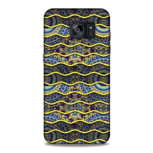 Samsung Galaxy S7 Edge Kılıf Baskılı Özel Seri Taşlı (39) Liquid Crystal Kılıf