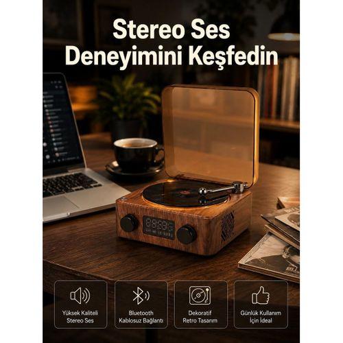 3-ü-1 Arada Bluetooth Hoparlör – Işıklı Saat Ve Gece Lambası Yeni Nesil