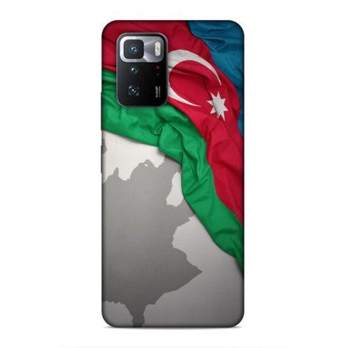 Xiaomi Poco X3 GT Uyumlu Kılıf Azarbaijan (9) Kılıf Kumaş Bayrak