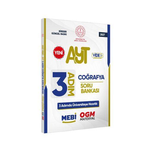 2027 AYT MEBİ-OGM 3 ADIM Coğrafya Soru Bankası RENKLİ A4 Boyut Video Çözümlü BASKI ÜCRETİ
