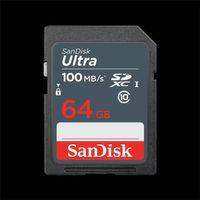 64GB SANDISK ULTRA SDXC 100MB/S SDSDUNR-064G-GN3IN