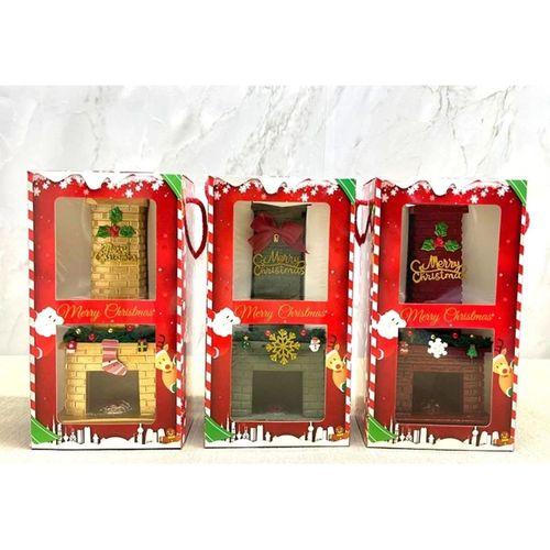 Noel Temalı Polyester Şömine Tütsülük İk023