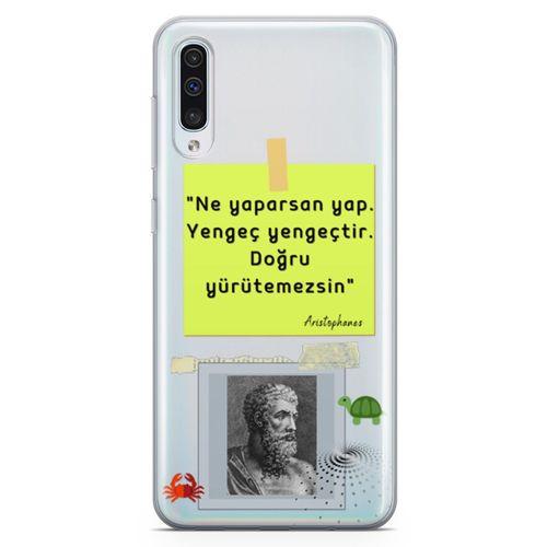 Samsung Galaxy A70 Kılıf Caps Aristophanes Arka Kapak Koruma Desenli Full Koruyucu