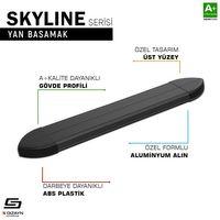 S-Dizayn Renault Kangoo Skyline Siyah Yan Basamak 183 Cm 1998-2007 A+ Kalite