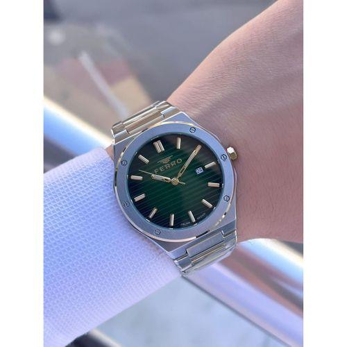 Ferro Çelik Kordon Nişan Ve Damat Saati Olarak ITALIAN DESIGN 3 Atm Erkek Kol Saati EFM40147-A1