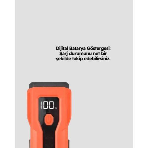 5000 Mah Bataryalı Bisiklet Farı Cob Çakar Çok Fonksiyonlu Yeni Nesil